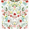 Familjekalender 2026 Illustrerad blomster