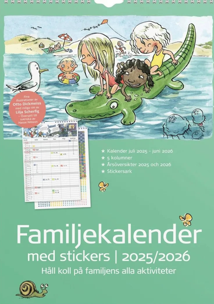 Familjekalender 2025-2026 Stickers