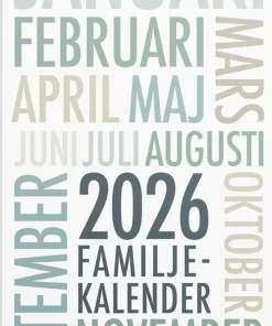 Familjekalender 2026 TrendArt