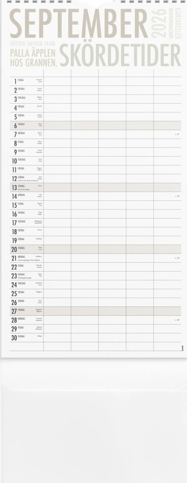 Familjekalender 2026 TrendArt