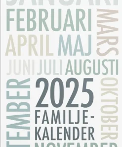 Familjekalender 2025 TrendArt