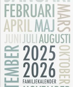 Familjekalender 2025-2026 TrendArt