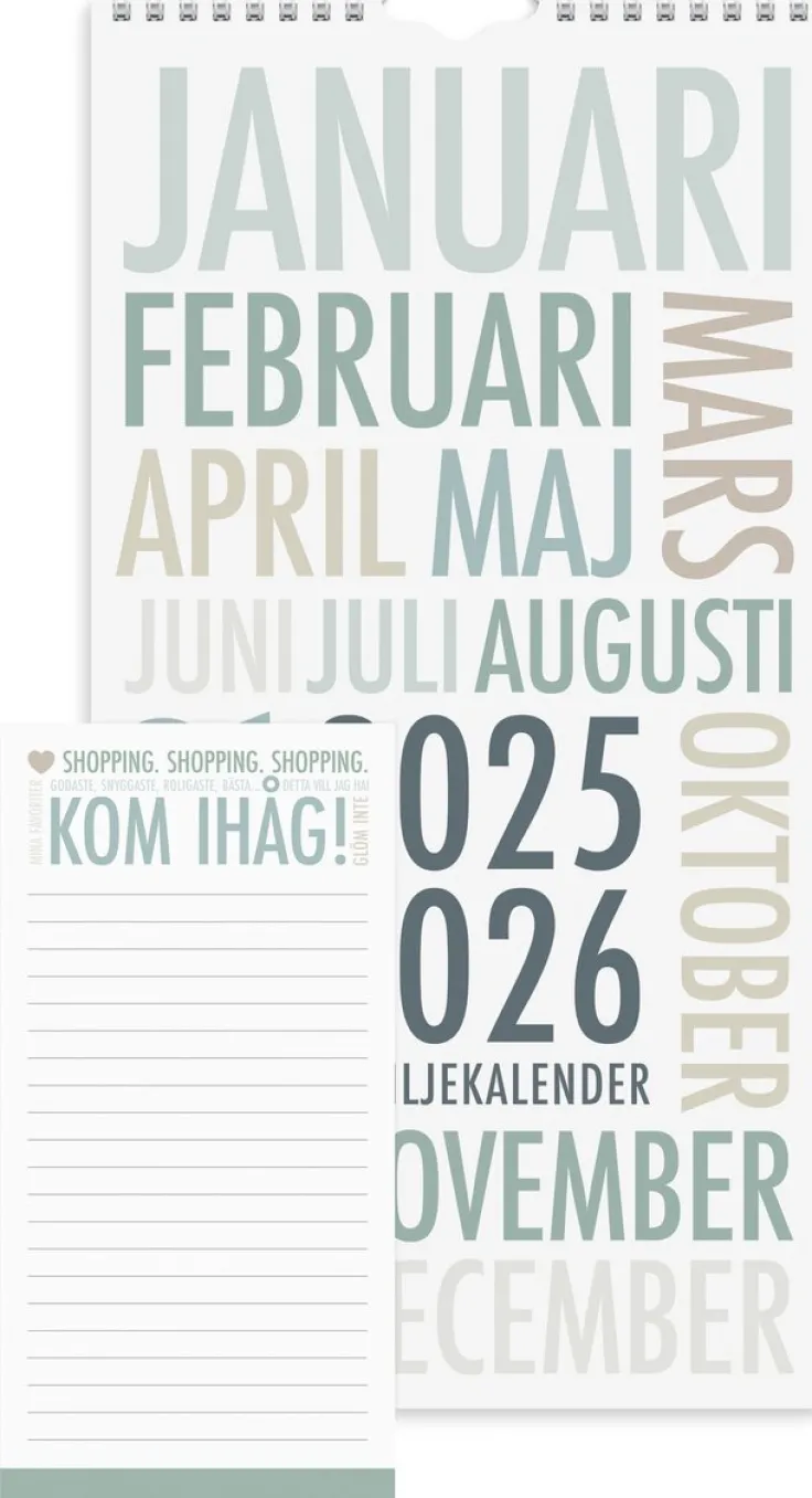 Familjekalender 2025-2026 TrendArt