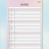 Familjekalender 2026 Tydlig