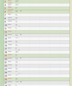 Familjekalender 2026 Tydlig