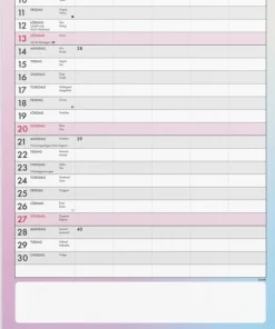 Familjekalender 2026 Tydlig