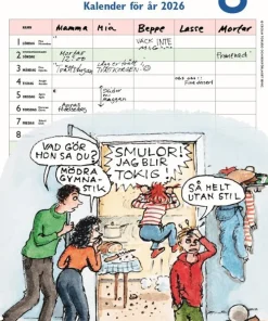 Familjens kom-ihåg-kalender 2026