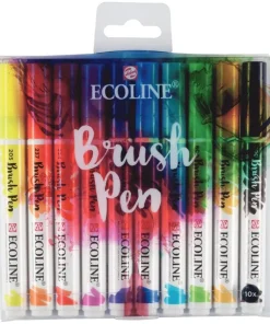 Fiberspetspenna Ecoline Brush Pen 10-pack