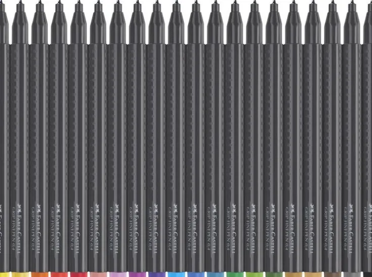 Fiberspetspenna Grip Finepen 20 färger