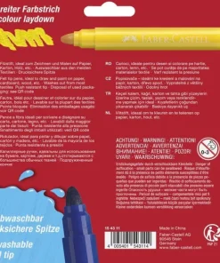 Fiberspetspenna Jumbo 12 färger