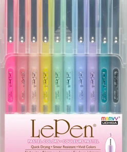 Fiberspetspenna Marvy Le Pen Pastel 10 färger
