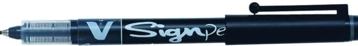 Fiberspetspenna V-Sign svart