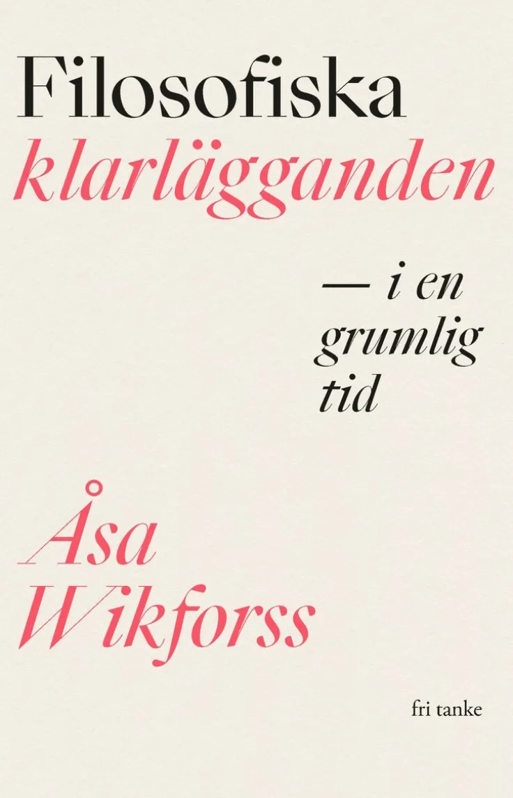 Filosofiska klarlägganden i en grumlig tid