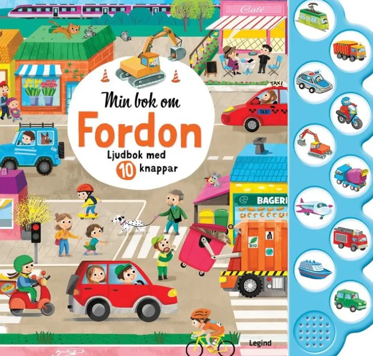 Fordon : ljudbok med 10 knappar