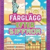 Färglägg efter siffror. Jorden runt