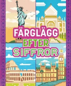 Färglägg efter siffror. Jorden runt