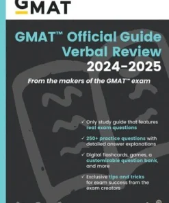 GMAT Official Guide Verbal Review 2024-2025: Book + Online Question Bank