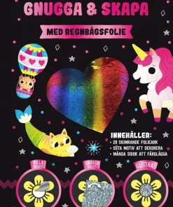 Gnugga & skapa med regnbågsfolie