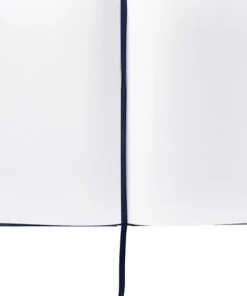 Gästbok 210x240mm textil blå
