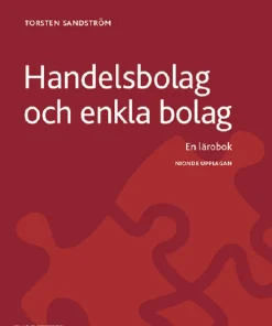 Handelsbolag och enkla bolag : En lärobok