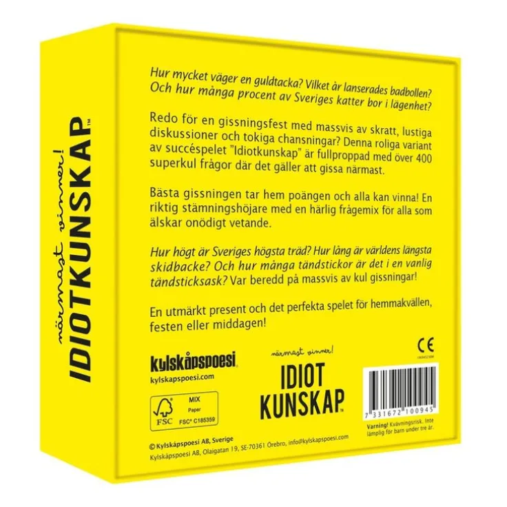 Idiotkunskap - Närmast vinner
