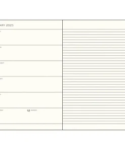 Kalender 2025 A5 Vecka/Sida notes soft Apricot