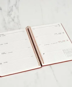 Kalender 2025 A5 vecka/uppslag orange