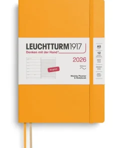 Kalender 2026 A5 Weekly Planner & Notebook Soft Rising Sun