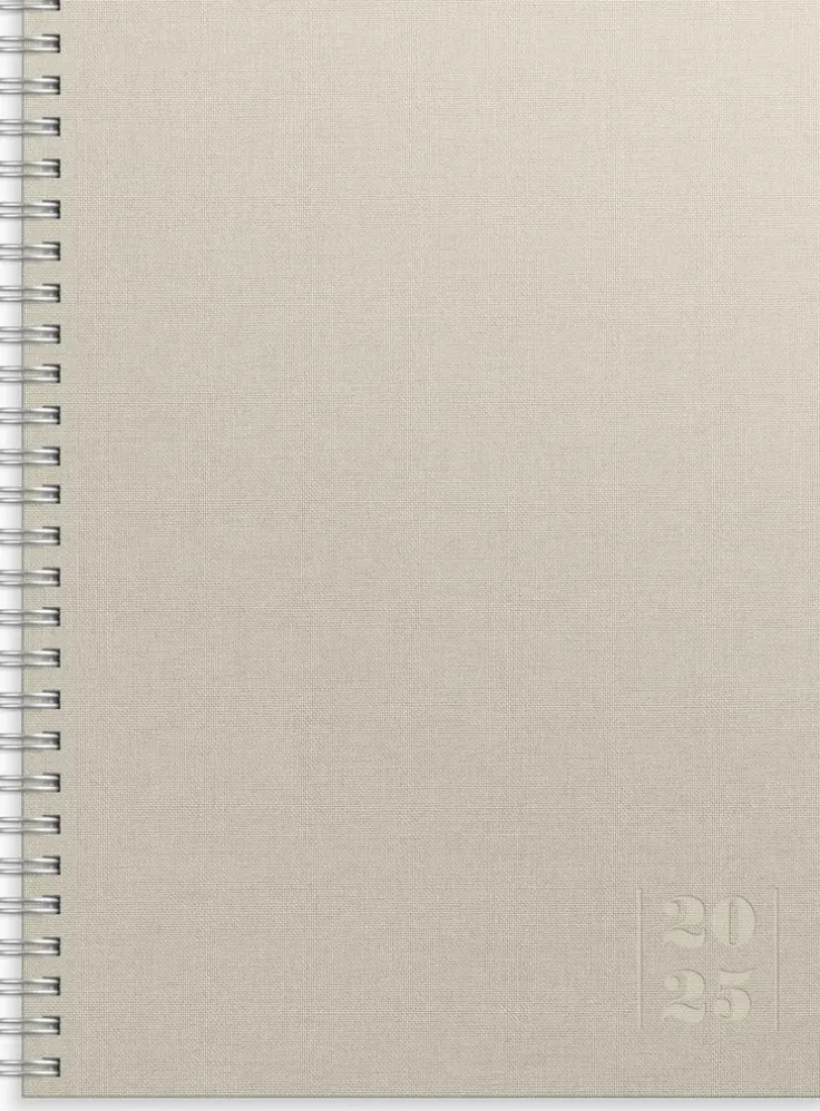 Kalender 2025 Business Textile beige
