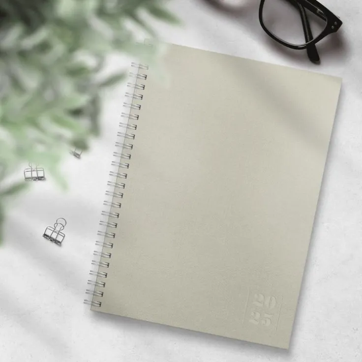 Kalender 2025 Business Textile beige