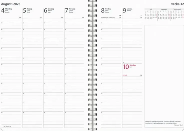 Kalender 2025 Business Textile beige