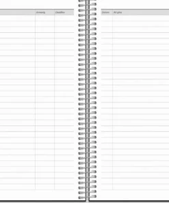 Kalender 2026 Business VIP svart konstläder