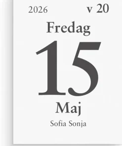 Kalender 2026 Dagblock 44x63 mm