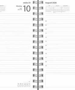 Kalender 2026 Dagbok Textile svart