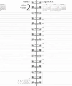 Kalender 2025-2026 Dagbok Textile rosa