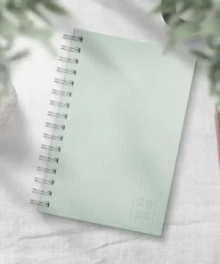 Kalender 2026 Dagbok Textile grön