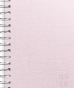 Kalender 2025 Dagbok Textile rosa