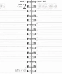 Kalender 2025 Dagbok Textile rosa