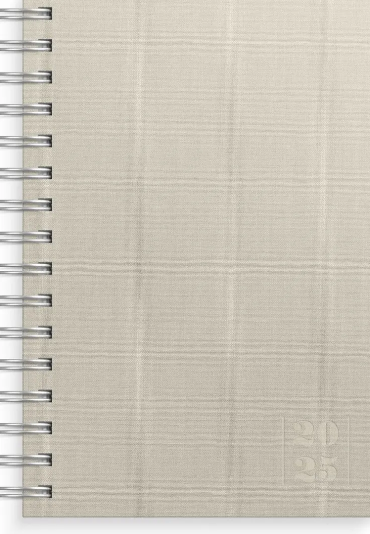 Kalender 2025 Dagbok Textile beige