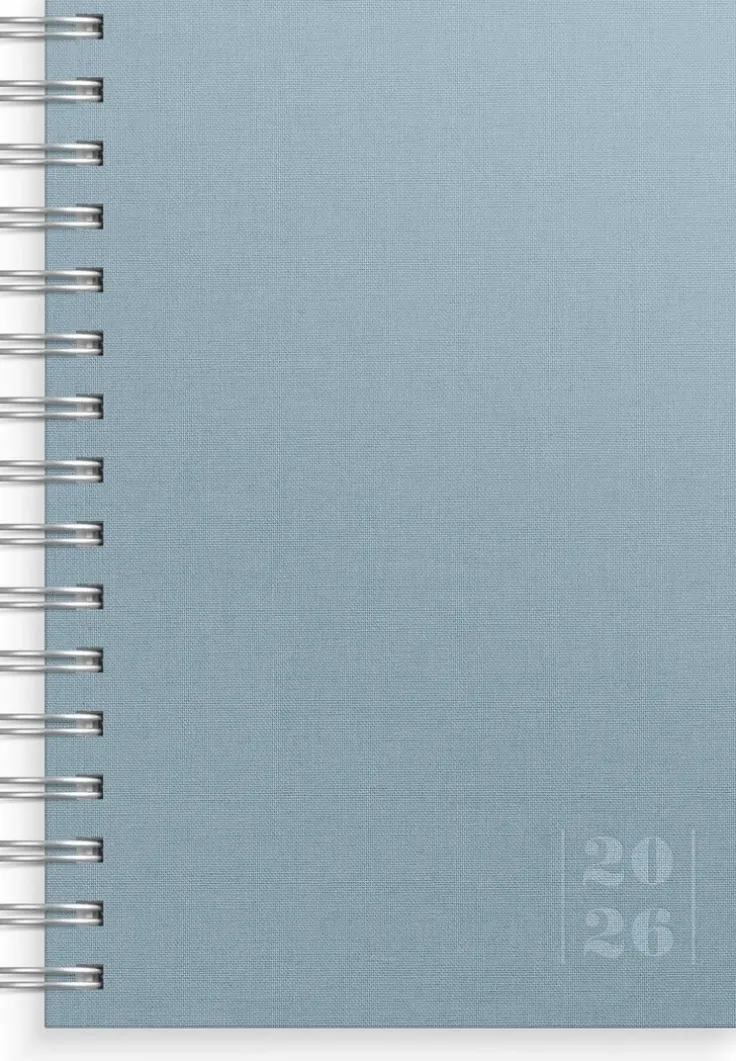 Kalender 2026 Dagbok Textile blå