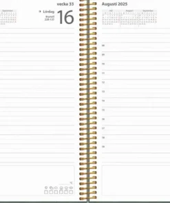 Kalender 2025 Dagbok Twist grön