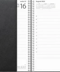 Kalender 2025 Dagbok Twist svart