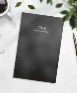 Kalender 2026 Dagbokskalender svart
