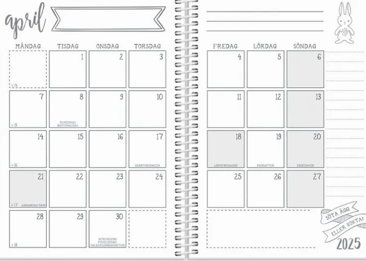 Kalender 2025 Doodle II