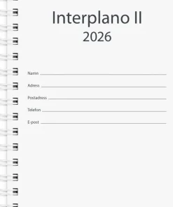 Kalender 2026 Interplano II refill