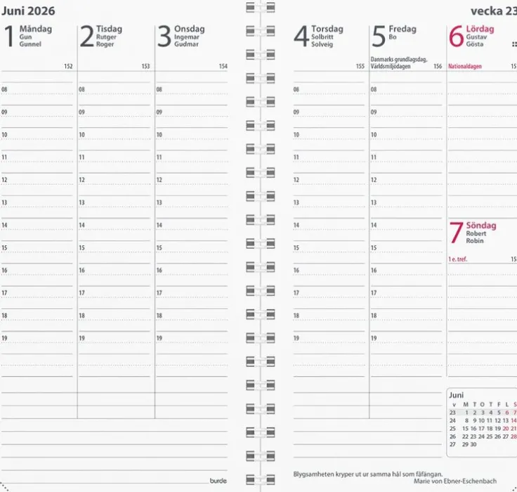 Kalender 2026 Interplano II refill