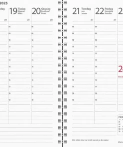 Kalender 2025 Interplano svart plast
