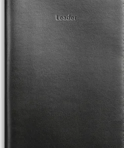 Kalender 2026 Leader svart konstläder spiralb