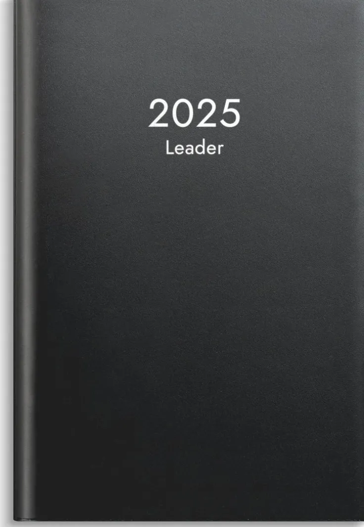 Kalender 2025 Leader svart plast