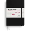 Kalender 2025-2026 Leuchtturm A5 Vecka/Uppslag horisontal 18mån svart